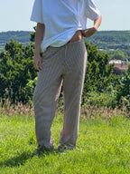 Striped pants - Brun