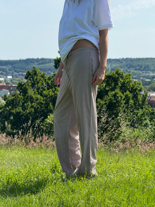 Striped pants - Brun