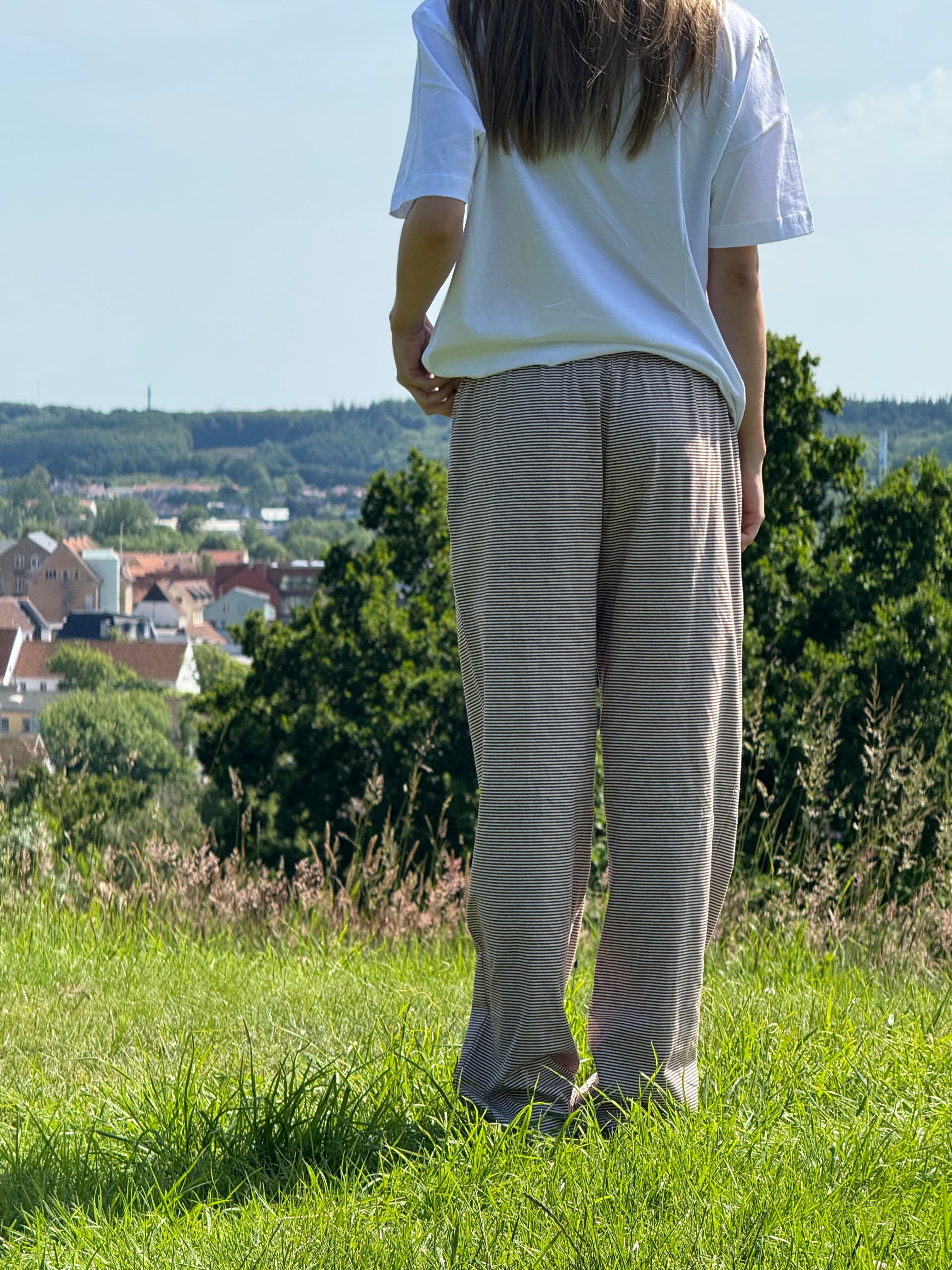 Striped pants - Brun