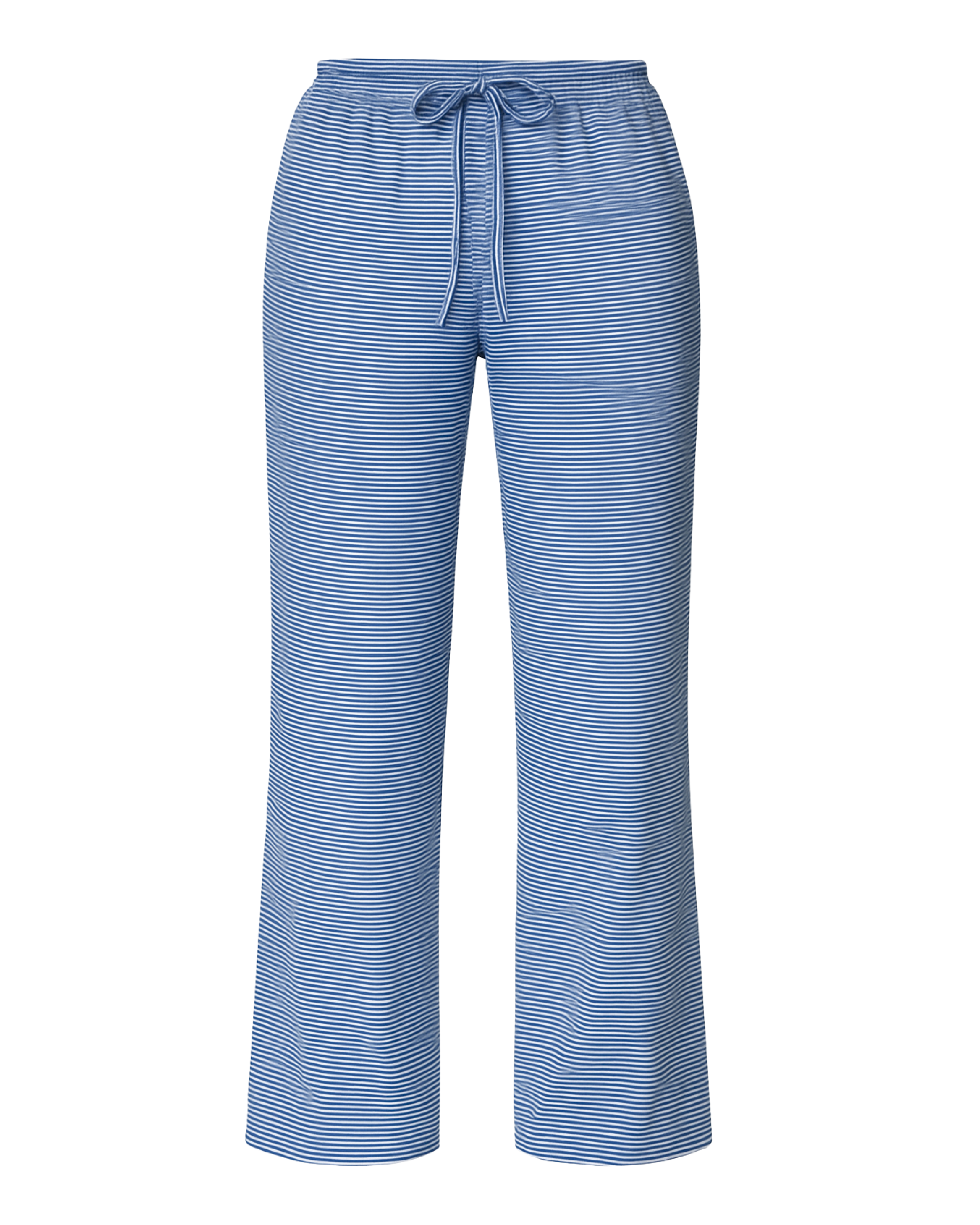 STRIPED PANTS - BLÅ