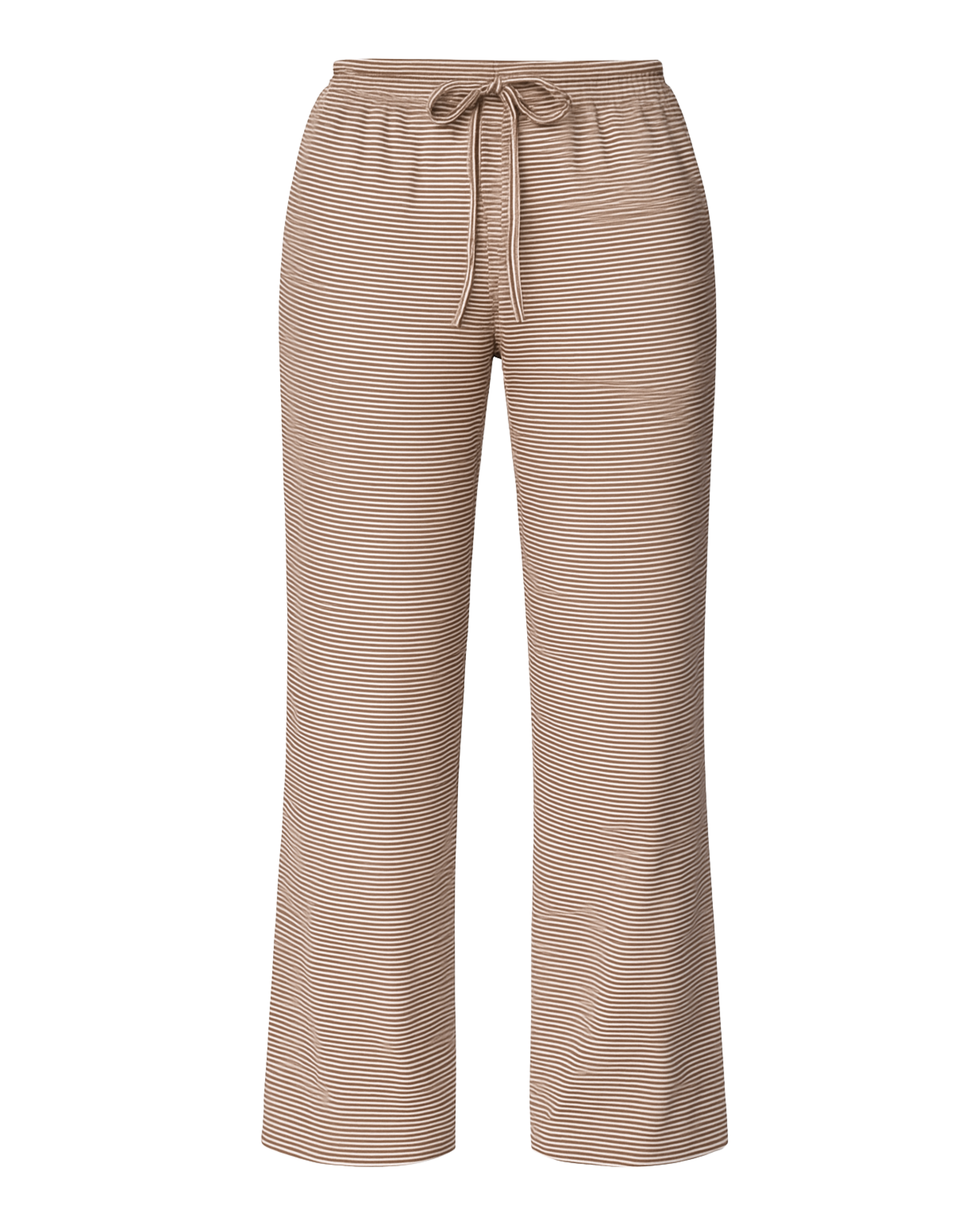 STRIPED PANTS - BRUN
