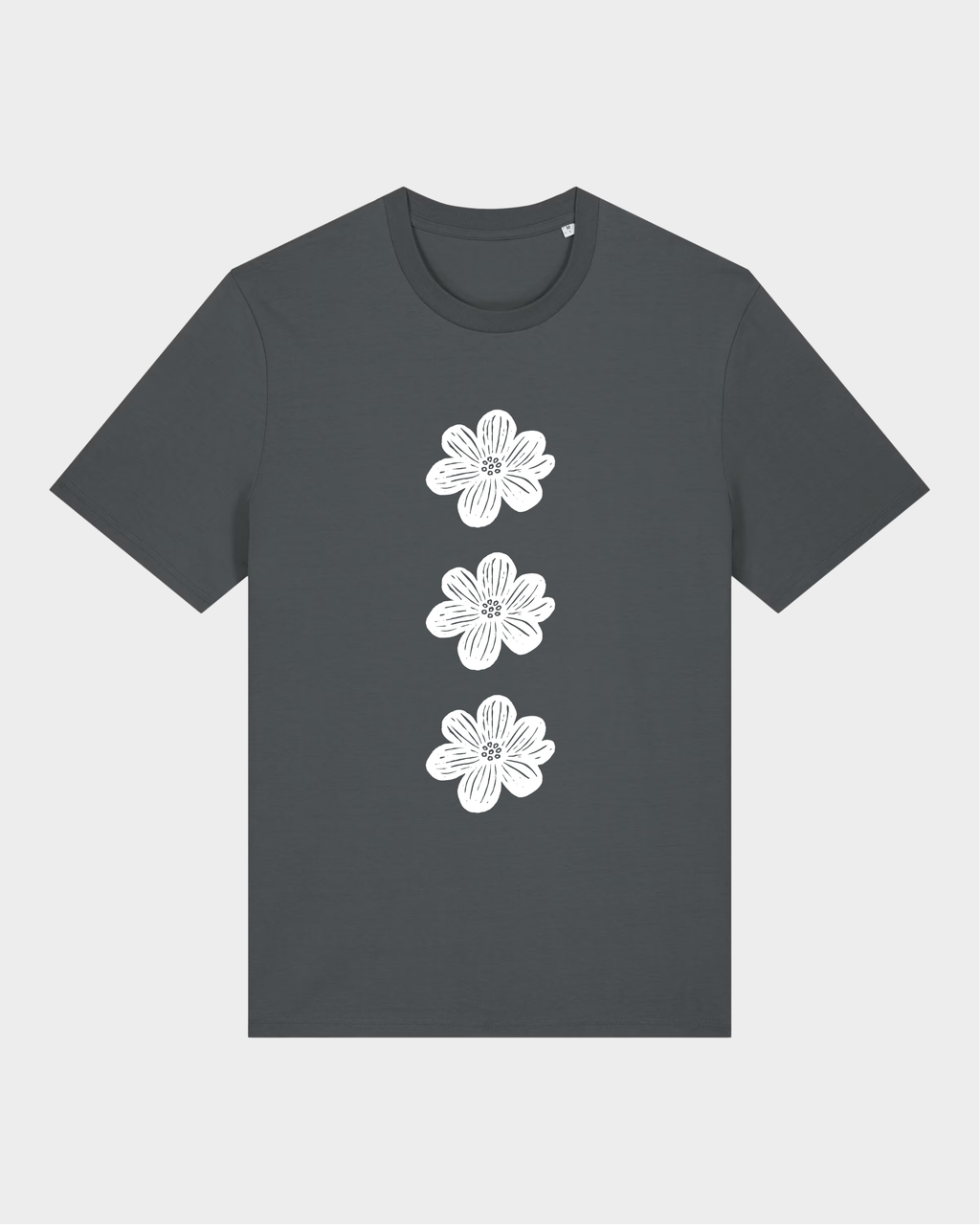 BLOMSTEN TEE - ANTHRACITE