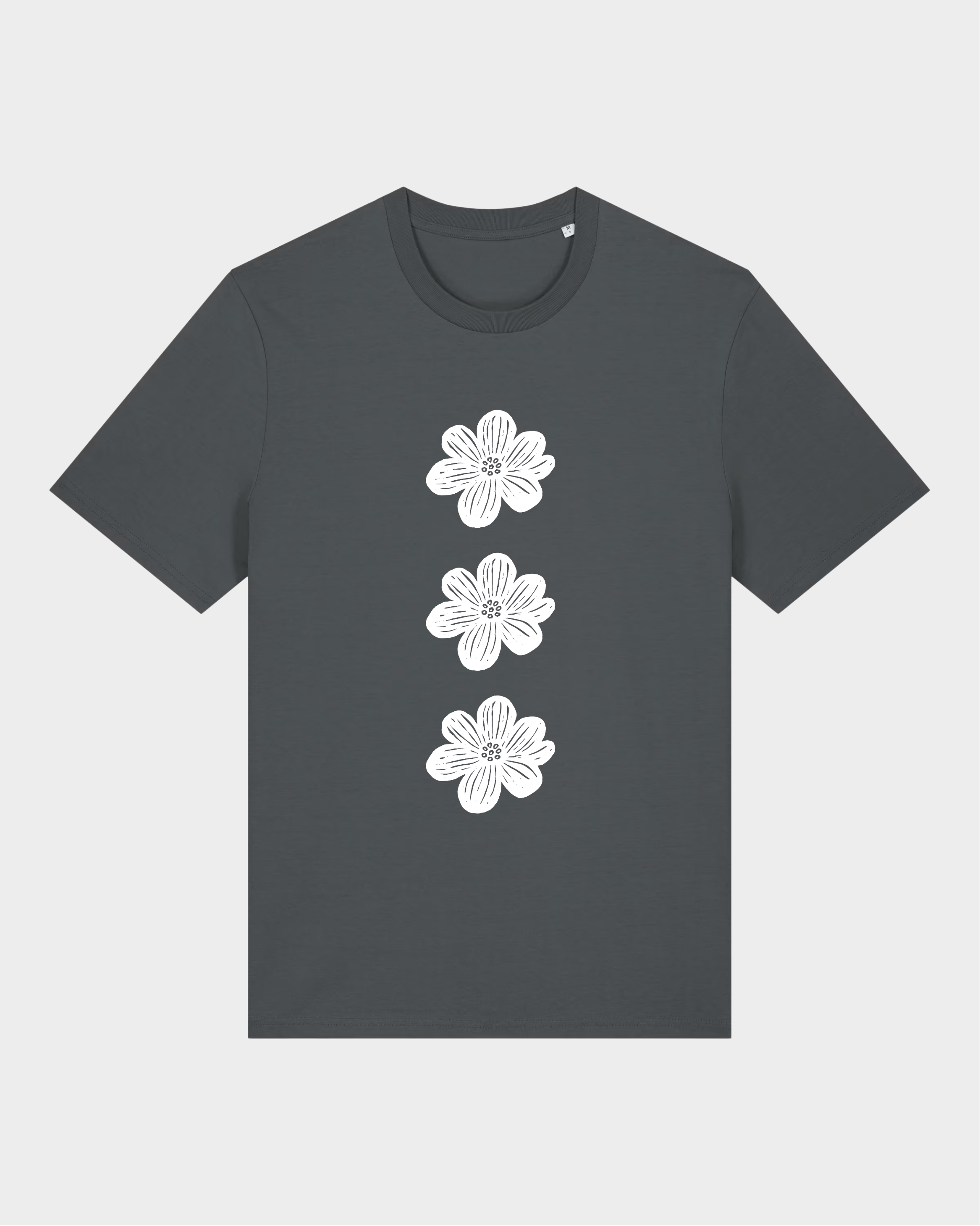 BLOMSTEN TEE - ANTHRACITE