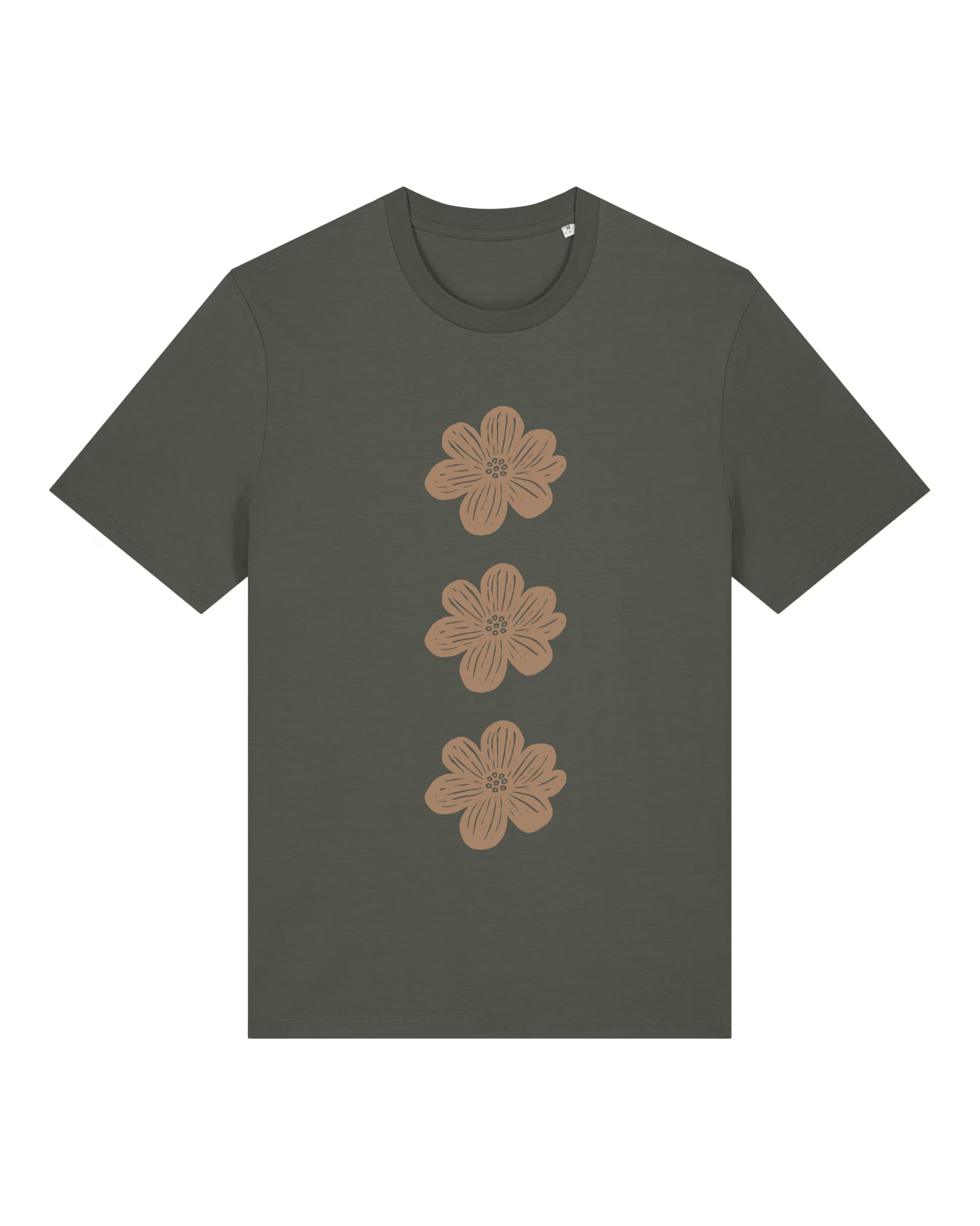 BLOMSTEN TEE - KHAKI