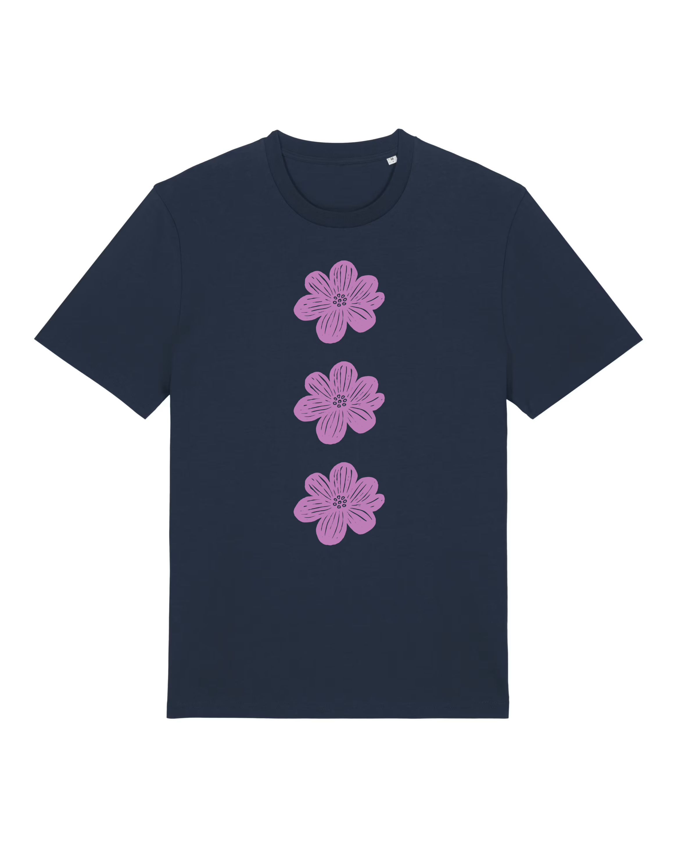 BLOMSTEN TEE - NAVY BLUE