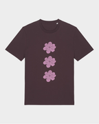 BLOMSTEN TEE - BORDEAUXRØD