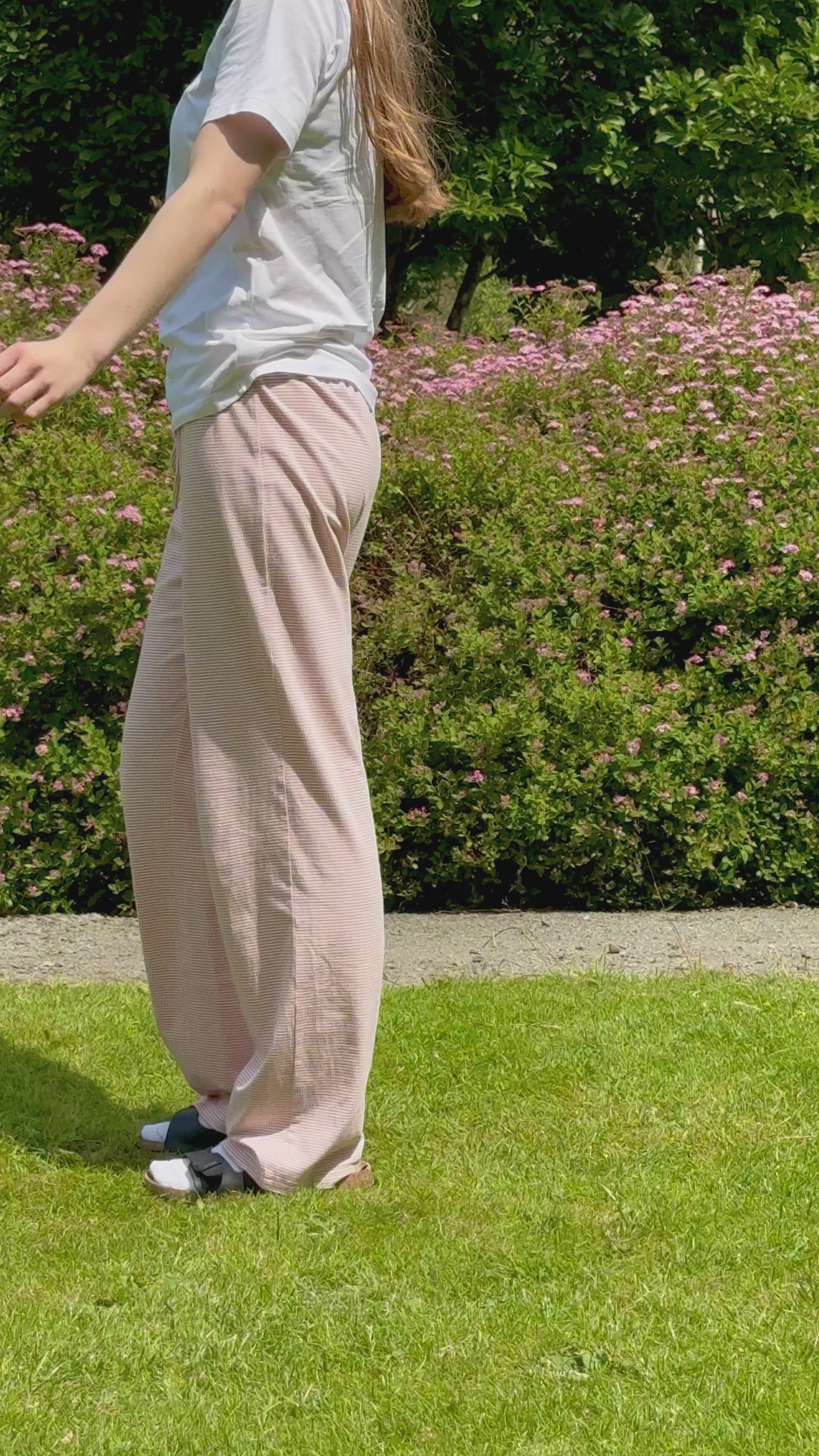 Striped pants - Pink