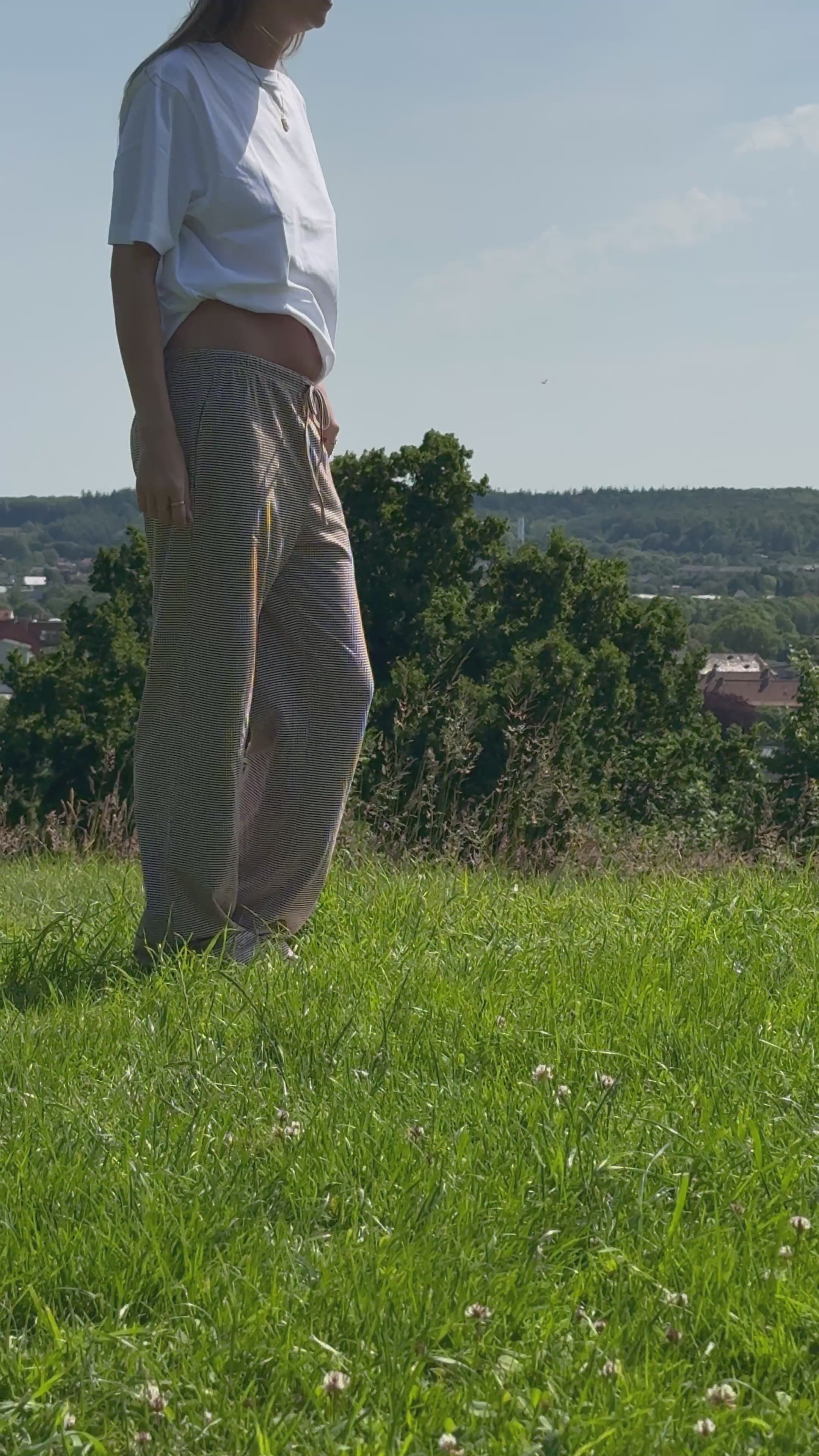 Striped pants - Brun